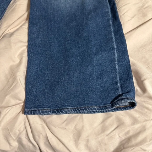 Express Deep Blue Baggy Low Rise Stretch Jeans - Picture 3 of 9